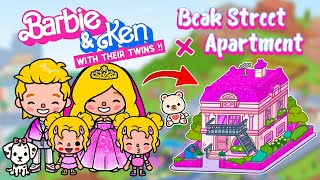 Beak Street Apartment for Barbie 💖 How To Decorate Aesthetic Toca Boca House Ideas 😍Toca Life World [upl. by Eilrebmik68]