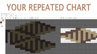 How to Create a Repeated Chart in Stitch Fiddle [upl. by Nylknarf477]