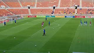 Percy Tau Warm Up Skills at Mamelodi Sundowns [upl. by Kaleena830]