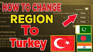 HOW TO CHANGE REGION IN PUBG  HOW TO CHANGE REGION TO TURKEY  HOW TO SOLVE REGION PROBLEM IN PUBG [upl. by Eidaj]