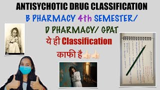 Antipsychotic Drugs classification ll D Pharmacy  B Pharmacy 4th semester GPATNIPER II must watch [upl. by Zakaria613]