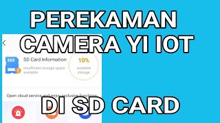 Cara melihat SD Card Rekaman Camera Yi Iot  SD Card Recording Yi Iot Camera [upl. by Ecirtra]