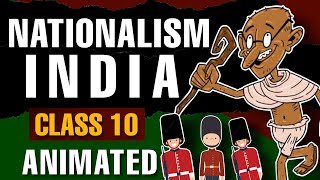 Nationalism in India class 10 ANIMATED one shot  SST history chapter 3 one shot class 10 [upl. by Tegirb]