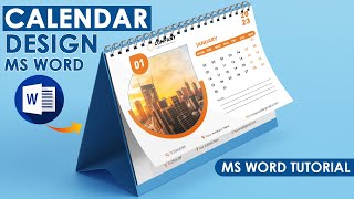 2023 Printable Calendar Design in Microsoft Word Tutorial [upl. by Grissel451]