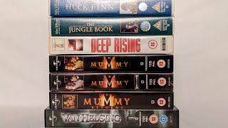 Tribute to Movie Director Stephen Sommers with Films on VHS Tape 📺📼🎬🎥 [upl. by Valorie]