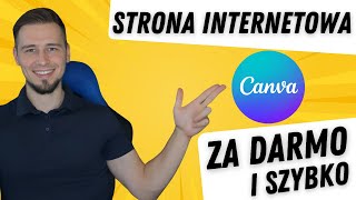 Canva strona internetowa za DARMO Jak zrobić stronę www Poradnik krok po kroku [upl. by Reiners]