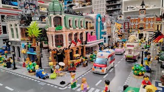 LEGO City Update Placing 2022 Hotel Modular Building [upl. by Anahc639]