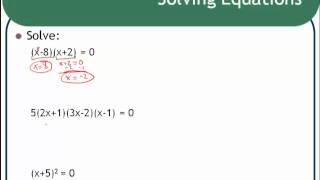 Solving Polynomial Equations by Factoring [upl. by Enailil]