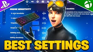 NEW BEST Console Keyboard amp Mouse SETTINGS  Sensitivity in Fortnite Chapter 5 Season 3 [upl. by Bomke]