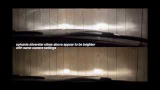 Sylvania Silverstar Ultra vs OEM Headlight Comparison Video ✔ [upl. by Revart]