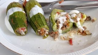 Zapallitos Calabacines Rellenos  The Frugal Chef [upl. by Connett]