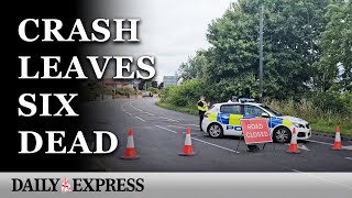 Horror crash leaves six dead in Yorkshire [upl. by Pilif]