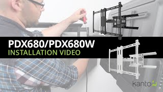 PDX680 TV Mount Installation Guide  Kanto Mounts [upl. by Noira441]