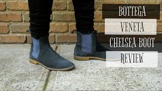 Bottega Veneta Chelsea Boots Review Slate GreyArdoise [upl. by Dehlia]