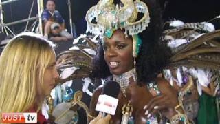 Rainha de Bateria Valéria de Paula e Intérprete Fred Vianna da Tucuruvi no Carnaval 2010  JustTV [upl. by Ursas]