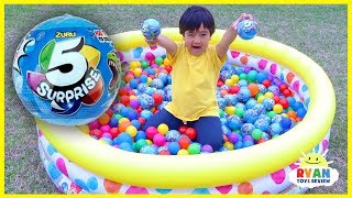 Toy Hunt Outdoor for 5 Surprise with Ryan ToysReview [upl. by Poppas18]