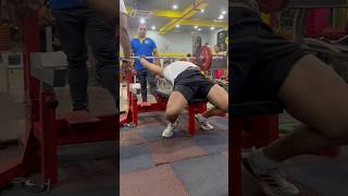 After god knows many attempts   able to get 100 kg  10 reps The most awaited PR rightfootbeast [upl. by Etteve]