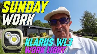 Sunday Work and KLARUS WL3 Work Light [upl. by Nylessoj]