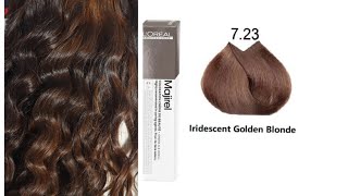 Loreal majirel Global hair color 723 Iridesent Golden Blonde step by step आप कैसे कर सकते है [upl. by Curnin]