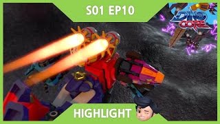 DinoCore Highlight The Mech Dino Sarcosuchus  3D  Dinosaur Animation  Season 1 Episode 10 [upl. by Saxena73]