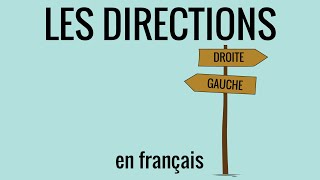 Les directions à gauche tout droit à droite en français fle – vocabulaire 18 [upl. by Moreen]