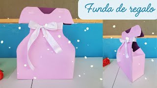 BOLSA DE REGALO con forma de VESTIDO [upl. by Hutchison216]