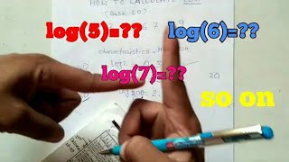 How to calculate log2 log3 log4lg5lg6lg7 etc in hindi [upl. by Eelibuj]