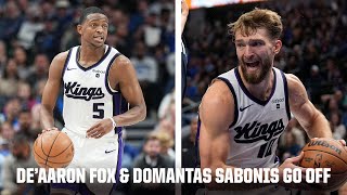 De’Aaron Fox amp Domantas Sabonis WENT OFF to defeat the Mavs combining for 62 POINTS 🤝  NBA on ESPN [upl. by Cirderf46]