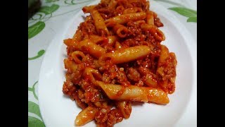 macarrones con carne molida y tomate [upl. by Omiseno]