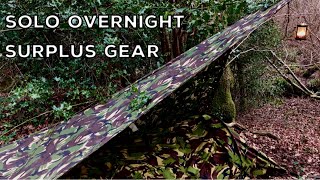 Solo Overnight Tarp Camping  Dutch Army Hooped Bivvy  ASMR [upl. by Portuna]