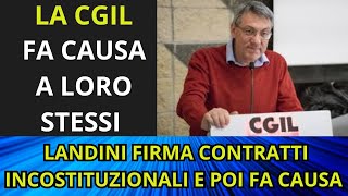 LA CGIL FA CAUSA A LORO STESSI [upl. by Stelle]