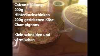 Pizza Calzone selber machen Rezept [upl. by Yenttihw597]