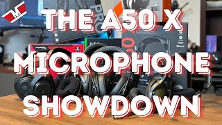 Astro A50 X Microphone Comparison vs Blackshark V2 PC38X Cloud III Arctis Nova 7 amp G Pro X 2 [upl. by Iroj853]