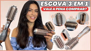 ESCOVA SECADORA 3 EM 1 PHILCO MULTIFUNÇÕES Resenha completa com testes 1300W Bivolt  PES19SG [upl. by Oyr]