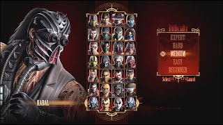 Motal Kombat 9 Kabal Ladder gameplay 1080p 60ᶠᵖˢ ✔️ [upl. by Neerehs]