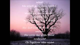 Reinhard Mey  Wie ein Baum den man fällt  Cover [upl. by Wendelina353]