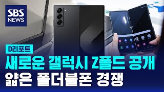 새로운 갤럭시 Z폴드 공개…얇은 폴더블폰 경쟁  SBS  D리포트 [upl. by Erdnua]