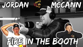 THE BEST FITB THUS FAR  Americans React to Jordan McCann  Fire in the Booth [upl. by Meerak]