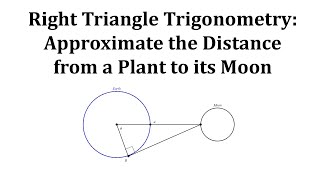 Use Right Triangle Trig to Approximate the Distance from a Planet to a Moon [upl. by Asseret]