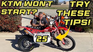 KTM Wont Start 25 Ways to Fix your Bike [upl. by Atsyrk596]