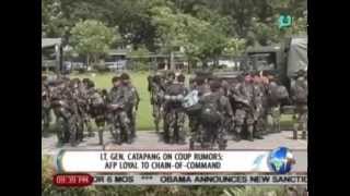 NewsLife Lt Gen Catapang on coup rumors AFP loyal to chainofcommand [upl. by Atinreb]