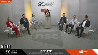 Eleições 2024  Debate com os candidatos à Prefeitura de Balneário Camboriú [upl. by Quenna]