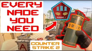 EVERY SMOKE you need for Mirage IN CS2 [upl. by Ahsillek]