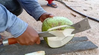 Turning Chainsaw Bar into a Super Sharp Billhook Machete by the Rural Village Blacksmith  RedoTV [upl. by Hyde]