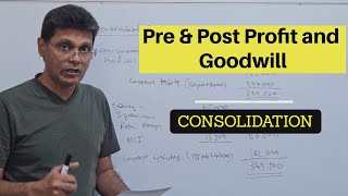 ACCA Financial Accounting Consolidation Accounting Pre amp Post Profit and Goodwill Calculation [upl. by Hnah891]