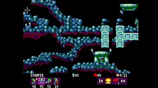 Lemmings 2 The Tribes Cave Tribe Sega Master System Longplay 1994 Spidersoft [upl. by Maurili818]