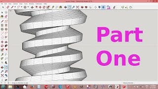 SketchUp  Enveloping Globoid Worm Gear  Part One  3D Printed [upl. by Audrye]