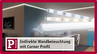 Indirekte Beleuchtung Stuckleisten und LichtVoute mit LED Strips und Corner Profil [upl. by Idroj269]