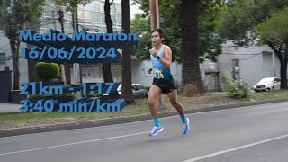 Medio Maratón Día del padre CDMX 2024  Entrenamiento para 63km [upl. by Farnsworth95]