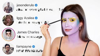 DMING CELEBS TO PICK MY HALLOWEEN MAKEUP [upl. by Anirad]